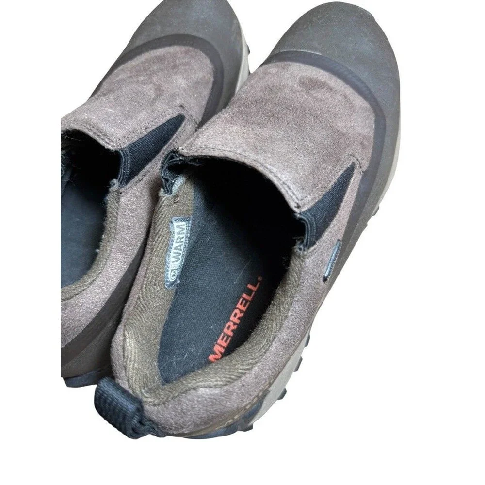 Merrell Waterproof Shoes Men Size 9 EU 43 Thermo Snowdrift Moc Shell Leather